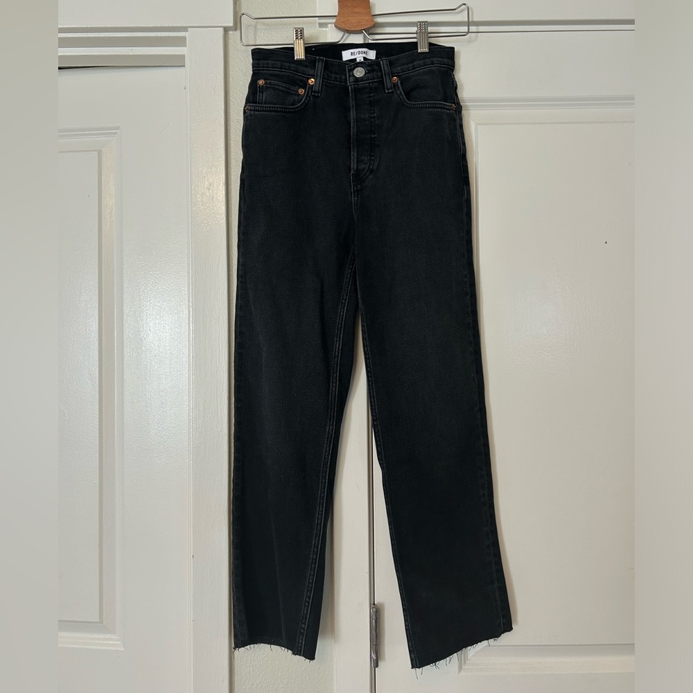RE/DONE 70’s Ultra High Rise Stovepipe Jean, Size 24